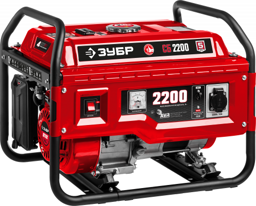 Бензиновый генератор ЗУБР СБ-2200 (2.2 кВт, медная обмотка) + Шуруповерт в подарок